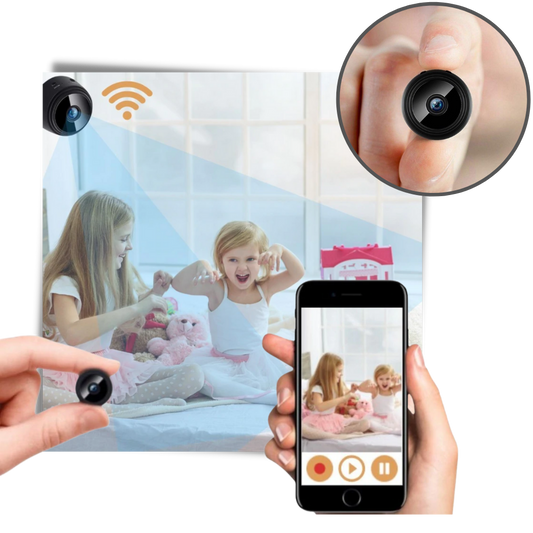 Mini Wireless Surveillance Camera - Portable HD Security Cam with Night Vision
