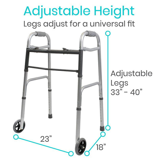 Folding Walker - Gray - folding-walker