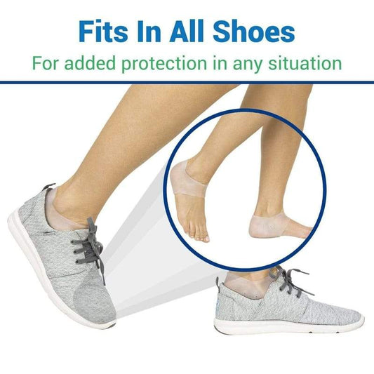Gel Heel Protectors - Black - heel-sleeves