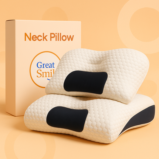 AlignRest™ Neck Pillow – Memory Foam Cervical Pillow for Better Sleep
