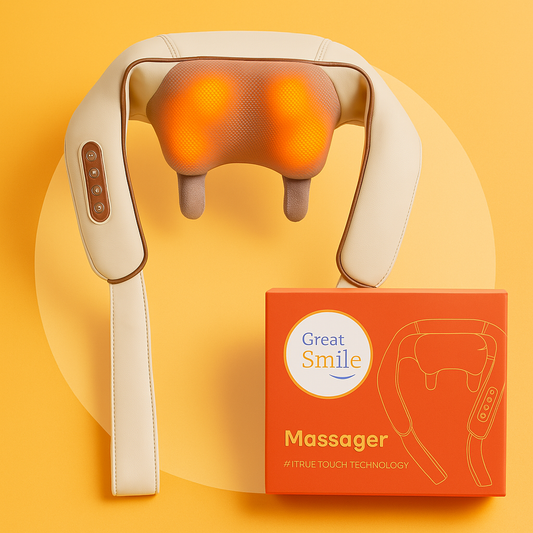 TrueTouch™ Handheld Massager – Deep Tissue Relief with Heat & Vibration