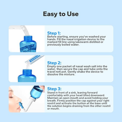BreatheEase Pro Nasal Irrigator – Advanced Sinus Relief System