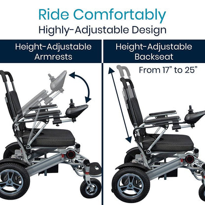 Power Wheelchair - Foldable Long Range Transport Aid - power-wheelchair