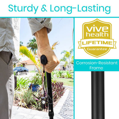 Folding Cane - Purple - folding-cane