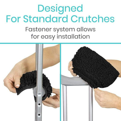 Sheepskin Crutch Pads - pads-for-crutches