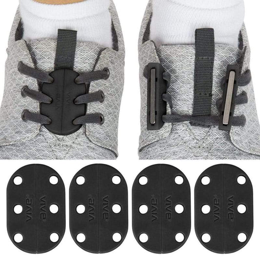 Magnetic Shoe Closures - Black - magnetic-shoe-laces
