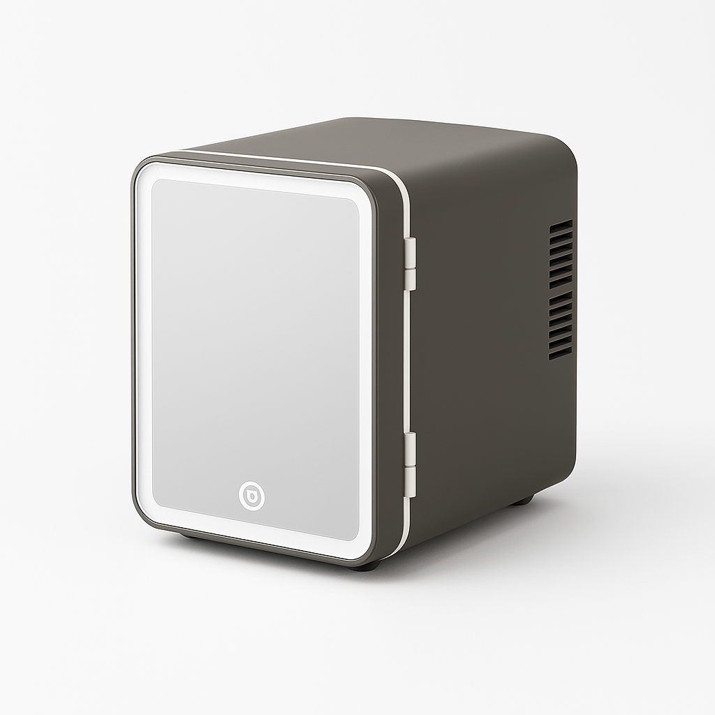 GlowNest™ Mini Beauty Fridge – Compact Skincare Cooler for Serums & Creams