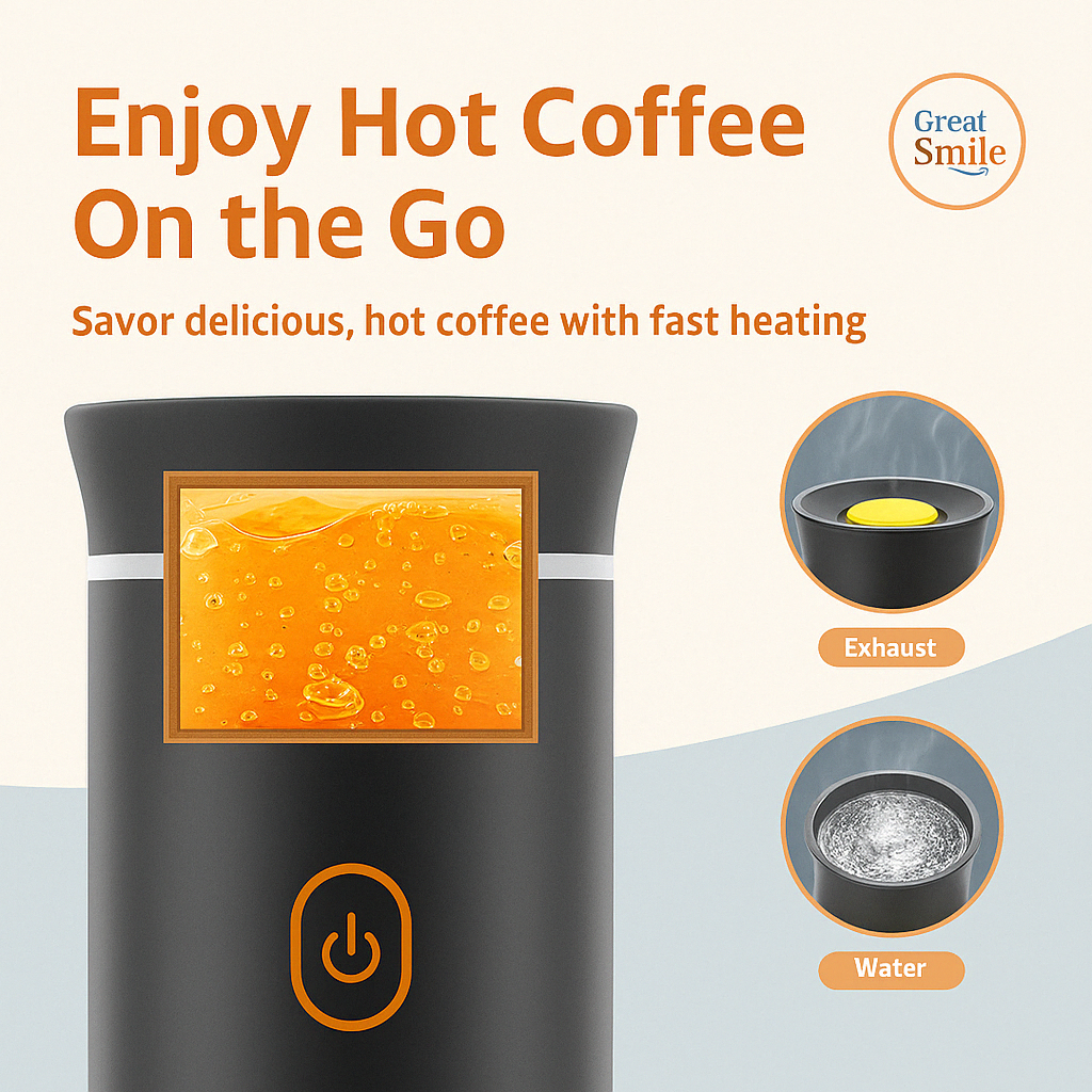 JetBrew 3-in-1 Travel Espresso Maker – Rechargeable & Capsule Ready