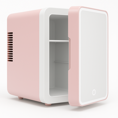 GlowNest™ Mini Beauty Fridge – Compact Skincare Cooler for Serums & Creams